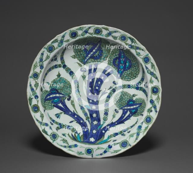 Large Dish with Artichokes, c. 1535-1540. Creator: Unknown.