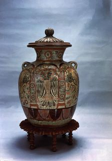 Large earthenware jar, Colonial era, from Tonala, Guadalajara, Mexico