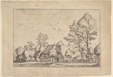 Large Farm with Draw Well from Praediorum villarum et rusticarum casularum icones e..., ca. 1559-61. Creator: Johannes van Doetecum I