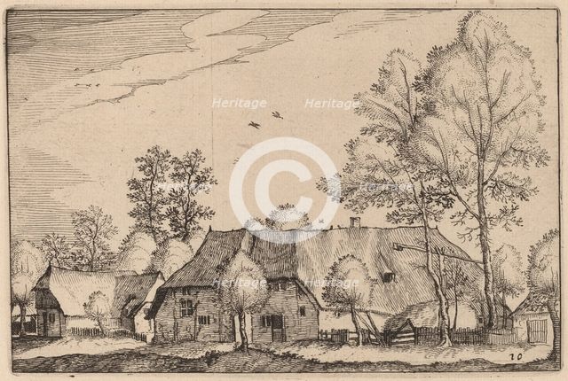 Large Farm, published 1612. Creator: Claes Jansz Visscher.