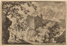 Large House with a Turret, probably c. 1645/1656. Creator: Allart van Everdingen