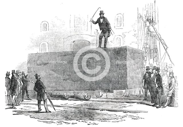 Large Log of Honduras Mahogany, sold at Birkenhead, 1850. Creator: Unknown.