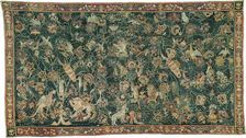 Large Leaf Verdure with Animals and Birds, Southern Netherlands, 1525/50. Creator: Unknown
