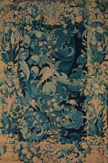 Large Leaf Verdure with Birds, Flanders, about 1550/75. Creator: Unknown