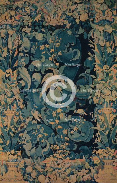 Large Leaf Verdure with Birds, Flanders, about 1550/75. Creator: Unknown.