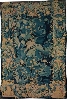 Large Leaf Verdure with Birds, Flanders, about 1550/75. Creator: Unknown