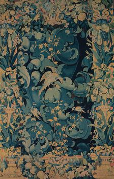 Large Leaf Verdure with Birds, Flanders, about 1550/75. Creator: Unknown