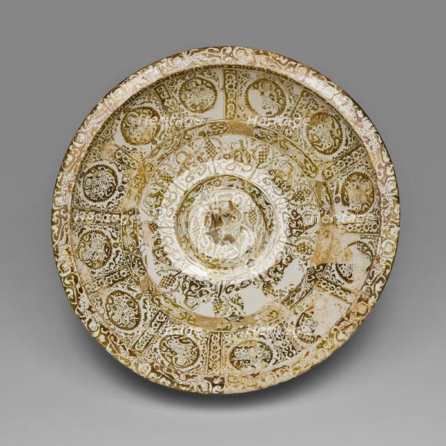 Large Luster Bowl, Seljuq dynasty (1037-1194), 12th century, dated 1191 (Safar, 587 A.H.). Creator: Unknown.
