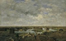 Large moorland landscape, 1879. Creator: Eugen Jettel