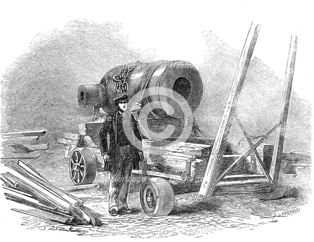 Large Mortar, cast at the Vauxhall Foundry, Liverpool, 1856.  Creator: Ebenezer Landells.