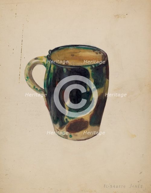Large Mug, 1936. Creator: Elizabeth Jones.