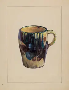 Large Mug, c. 1936. Creator: Mina Lowry