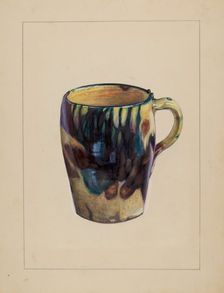 Large Mug, c. 1936. Creator: Mina Lowry