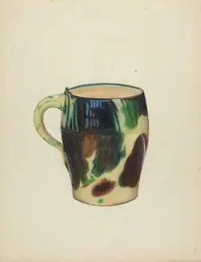Large Mug, c. 1936. Creator: Mina Lowry