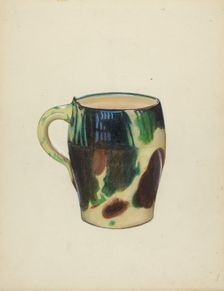 Large Mug, c. 1936. Creator: Mina Lowry