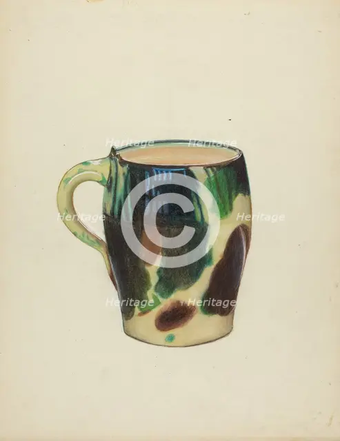 Large Mug, c. 1936. Creator: Mina Lowry.
