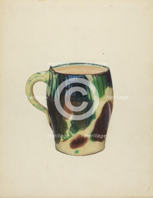 Large Mug, c. 1936. Creator: Mina Lowry.