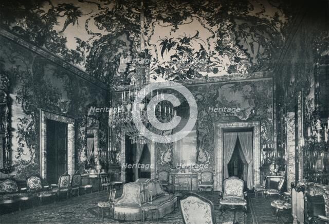 Large salon with porcelain ceiling, Royal Palace, Madrid, c1927. Artist: Unknown.