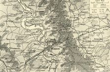 Large Scale Map of First Phase of the Struggle for Verdun 1916. Creator: Unknown