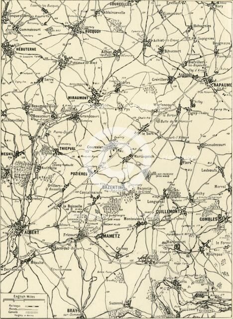 'Large Scale Map of the Area of Victory in the "Great Push" of 1916', 1917. Creator: Unknown.