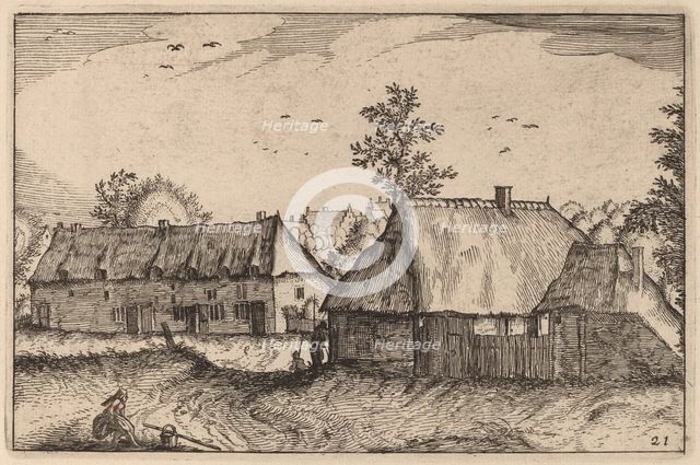 Large Sheds, published 1612. Creator: Claes Jansz Visscher.