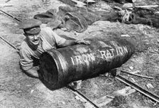 Large shell on its way to the front, First World War, 1914-1916, (c1920)