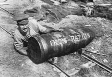 Large shell on its way to the front, First World War, 1914-1916, (c1920)
