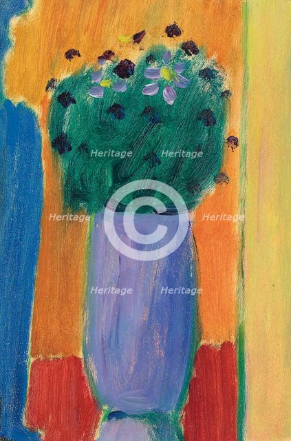 Large still life: flowers in a purple vase, c1935. Creator: Javlensky, Alexei, von (1864-1941).