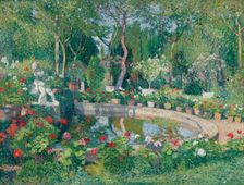 Large pond in the Park at Marquayrol , c1905. Creator: Martin, Henri (1860-1943)