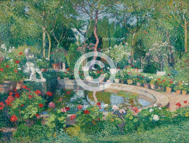Large pond in the Park at Marquayrol  , c1905. Creator: Martin, Henri (1860-1943).
