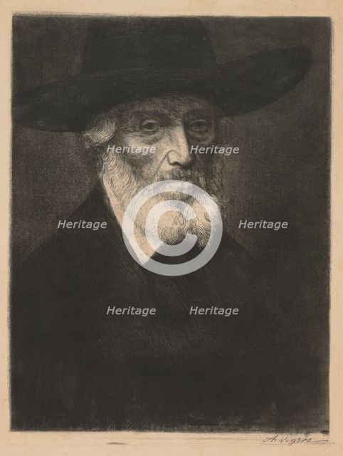 Large Portrait of Thomas Carlyle. Creator: Alphonse Legros (French, 1837-1911).