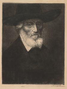 Large Portrait of Thomas Carlyle. Creator: Alphonse Legros (French, 1837-1911)