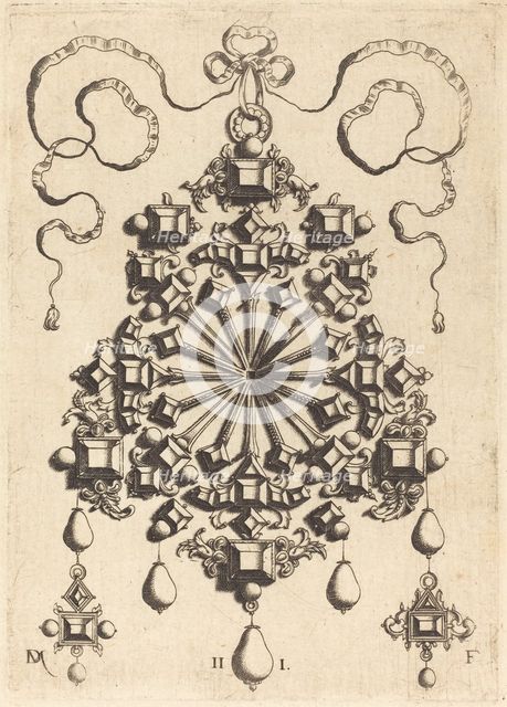 Large Pendant with Star at Centre. Creator: Daniel Mignot.