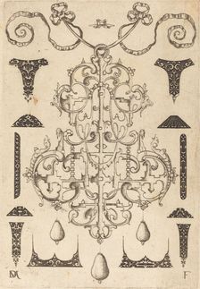 Large Pendant, Surrounded by Twelve Small Studs, 1593. Creator: Daniel Mignot
