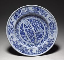 Large Plate, late 1600s. Creator: Nevers Factory (French)