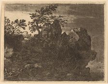 Large Rock at the River, probably c. 1645/1656. Creator: Allart van Everdingen