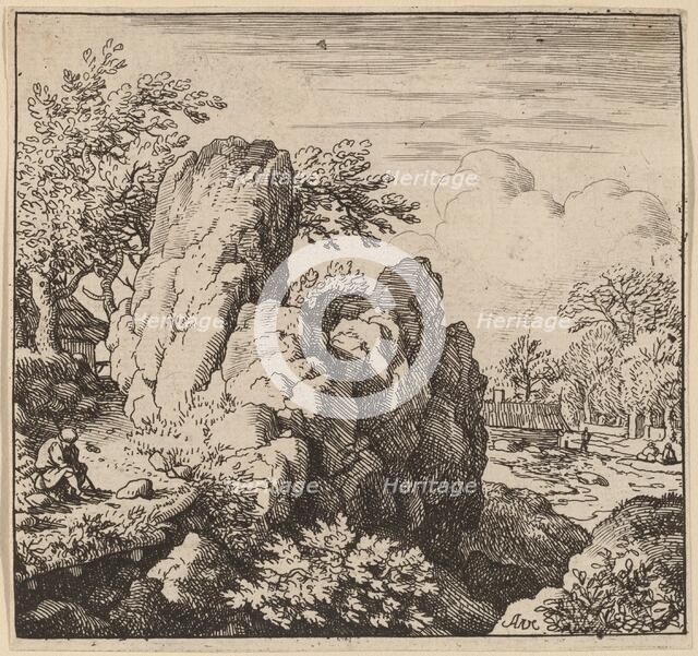 Large Rock, probably c. 1645/1656. Creator: Allart van Everdingen.