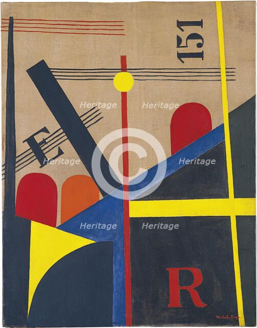 Large Railway Painting, 1920. Artist: Moholy-Nagy, László (1895–1946)