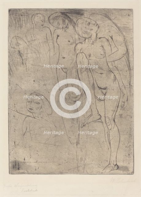 Large Resurrection (Grosse Auferstehung), 1913. Creator: Wilhelm Lehmbruck.