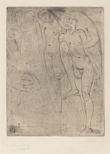 Large Resurrection (Grosse Auferstehung), 1913. Creator: Wilhelm Lehmbruck
