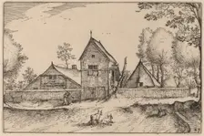 Large Walled Farm. Creator: Claes Jansz Visscher