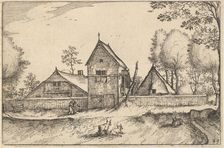 Large Walled Farm, plate 23 from Regiunculae et Villae Aliquot Ducatus Brabantiae, ca. 1610. Creator: Claes Jansz Visscher