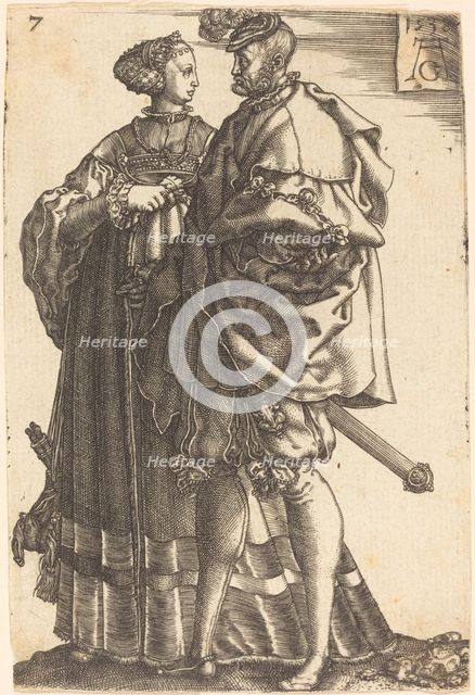 Large Wedding Dancers, 1538. Creator: Heinrich Aldegrever.