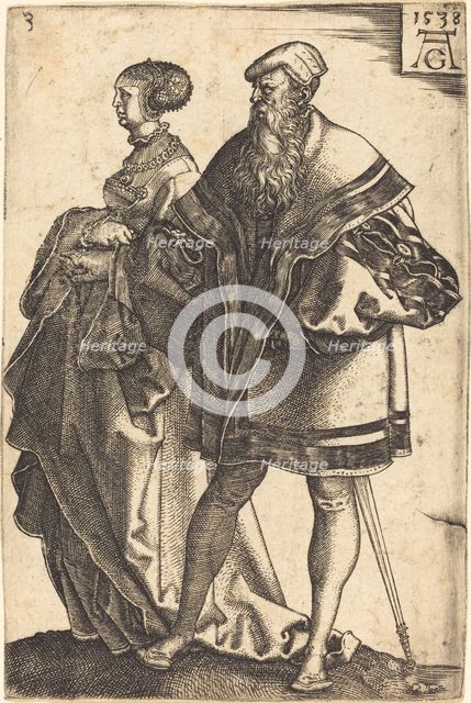 Large Wedding Dancers, 1538. Creator: Heinrich Aldegrever.
