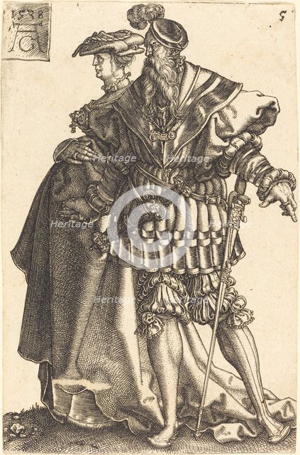 Large Wedding Dancers, 1538. Creator: Heinrich Aldegrever.