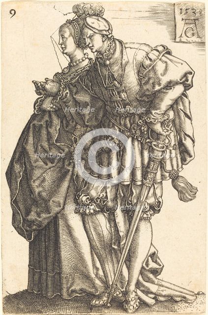 Large Wedding Dancers, 1538. Creator: Heinrich Aldegrever.