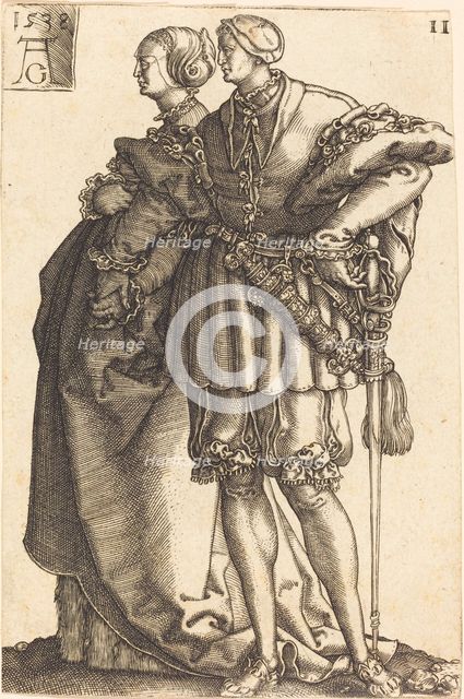 Large Wedding Dancers, 1538. Creator: Heinrich Aldegrever.