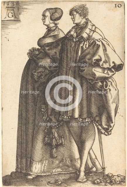 Large Wedding Dancers, 1538. Creator: Heinrich Aldegrever.