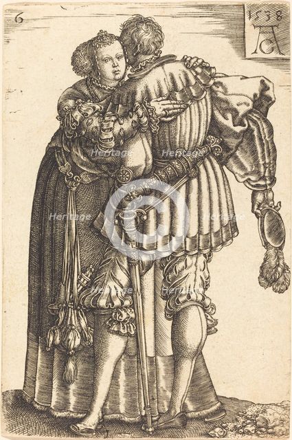 Large Wedding Dancers, 1538. Creator: Heinrich Aldegrever.