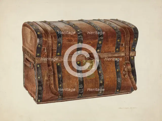 Large Trunk, c. 1940. Creator: Edward L Loper.